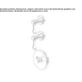 3-hole, concealed shower faucet Solarino