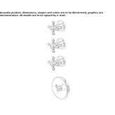 4-hole, concealed shower faucet Solarino