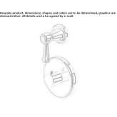 2-hole, concealed shower faucet Solarino