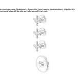 4-hole, concealed shower faucet Solarino