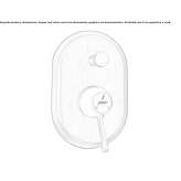 Single-lever shower faucet with diverter Ocoee
