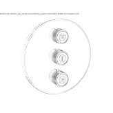 Shower tap with plate Ghiroda