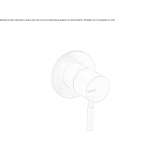 Single-lever stainless steel shower faucet Sadowie