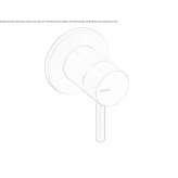 Single-lever stainless steel shower faucet Ksiazki
