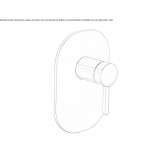 Single-lever shower set with a tile Kamyshla