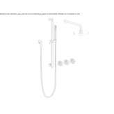 Shower set with shower head Jardin