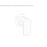 Single-lever shower faucet Mystic
