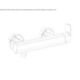 Single-lever shower faucet Mystic