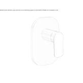 Single-lever shower mixer with plate Mystic