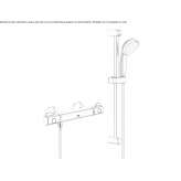 External thermostatic shower faucet Zirl