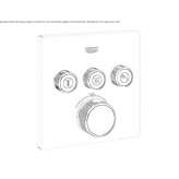 Thermostatic shower tap with plate Ghiroda