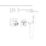 Shower set with hand shower Ghiroda