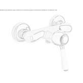 2-hole single lever shower faucet Wootton