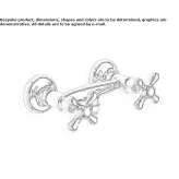 Shower tap with individual rosettes Sebnitz