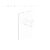 Single-lever shower mixer with plate Pliska