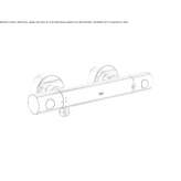 Thermostatic brass shower faucet Esens