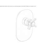 Single-lever shower set with a tile Bear
