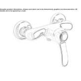 2-hole single lever shower faucet Gainesti