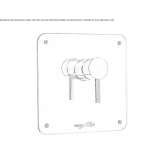 Stainless steel shower faucet Egil