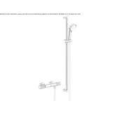 Brass thermostatic shower set Barauna