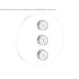 Shower tap with plate Ghiroda
