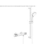 Brass thermostatic shower set Barauna