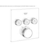 Thermostatic shower tap with plate Ghiroda
