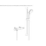 Brass thermostatic shower set Esens