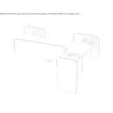 2-hole, single-lever, brass shower faucet Sundown
