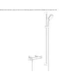 Brass thermostatic shower set Esens