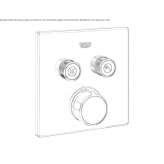 Shower tap with plate Elini