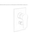 Single-lever shower faucet with diverter Leonard