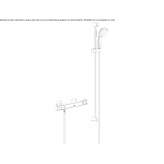 External thermostatic shower faucet Zirl