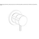 Single-lever shower mixer with plate Marki