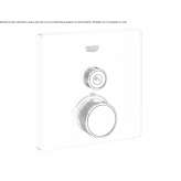 Thermostatic shower tap with plate Ghiroda