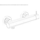 2-hole external shower faucet Marki