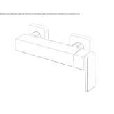 2-hole single lever shower faucet Lirio
