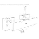 2-hole single lever shower faucet Cargese