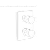Single-lever thermostatic shower faucet Ilford