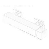 2-hole external shower faucet with one handle Hervias
