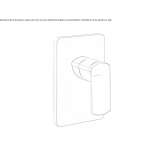 Single-lever shower mixer with plate Ilford
