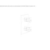Outdoor thermostatic shower set with a plate Ferez