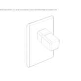 Single-lever external shower faucet with a plate Valseca