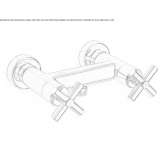 Shower tap with individual rosettes Horodnia