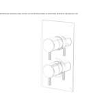 Concealed thermostatic shower faucet Palizzi