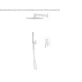 Concealed shower set with diverter, single handle Buynichy