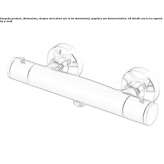 Thermostatic external shower faucet Palizzi