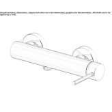 2-hole external shower faucet Palizzi