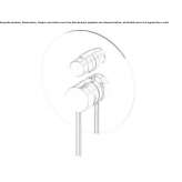 Concealed 1-hole shower tap Palizzi