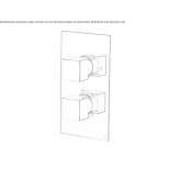 Thermostatic concealed shower faucet Zipari